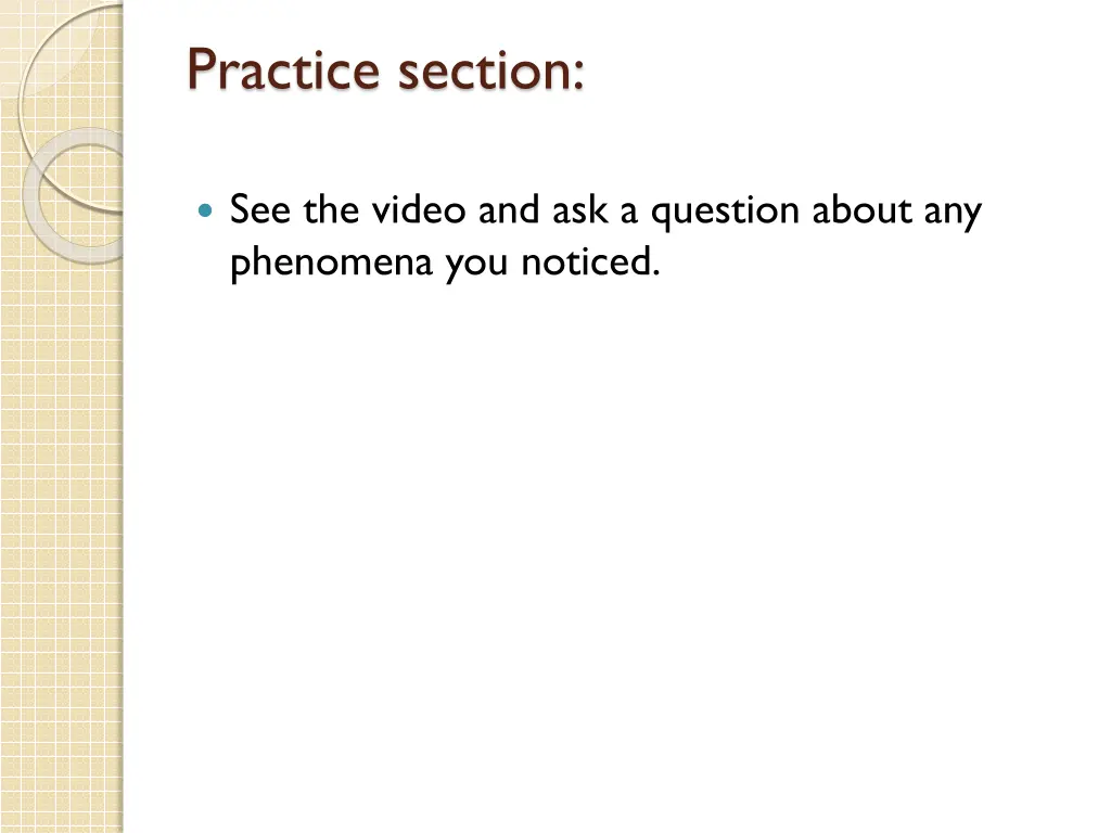 practice section