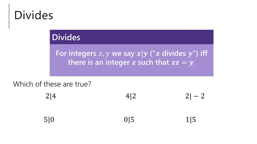 divides