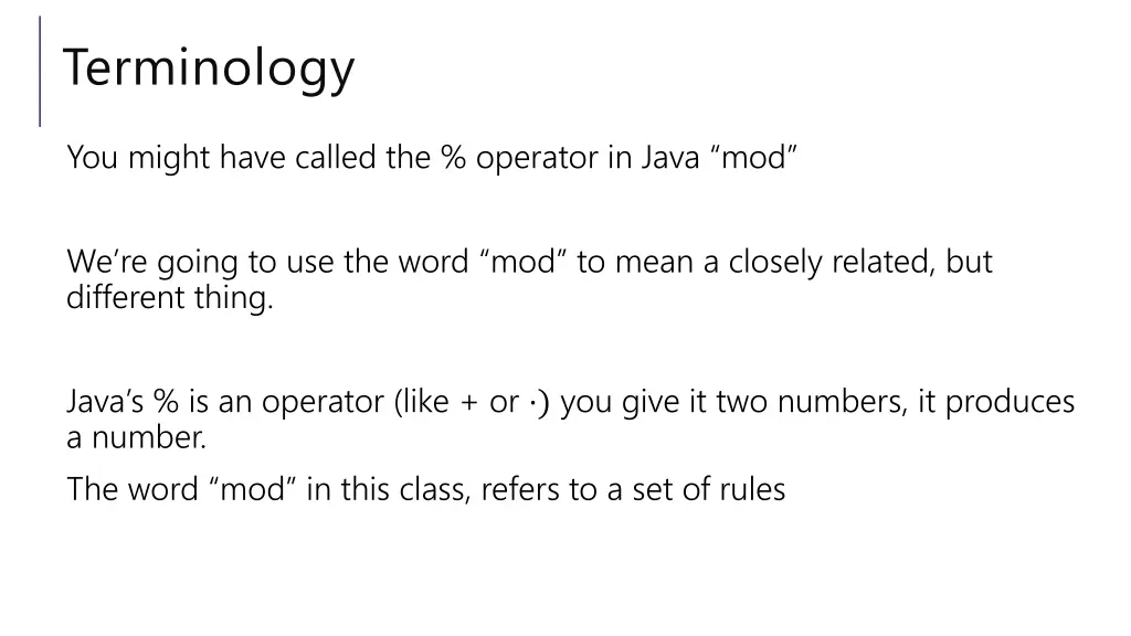 terminology