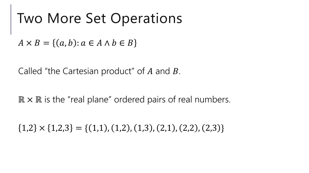 two more set operations 1