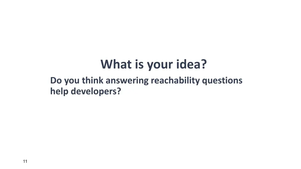 what is your idea do you think answering