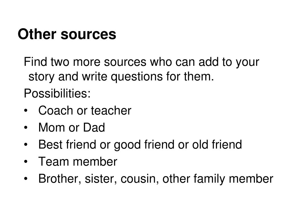 other sources
