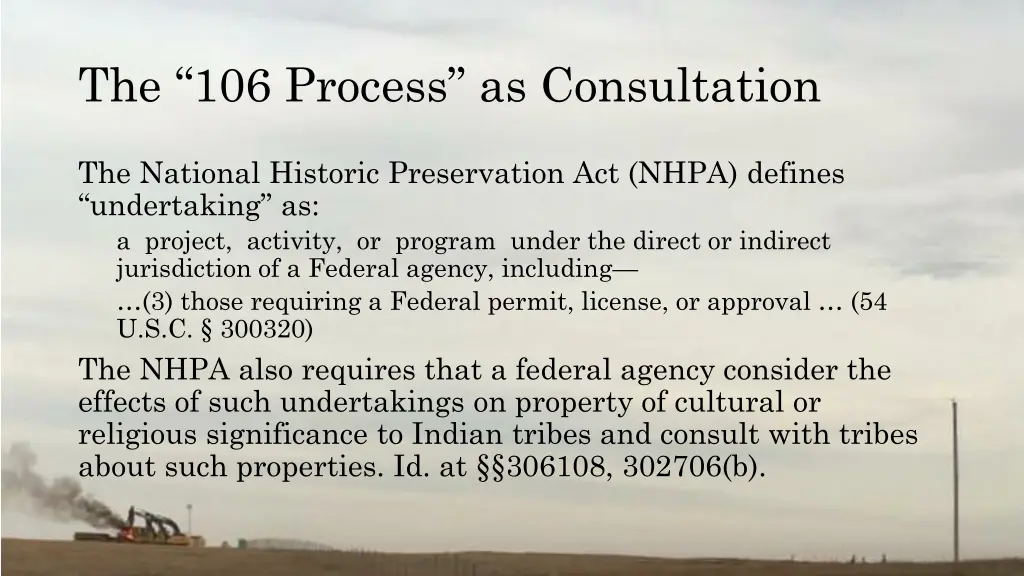 the 106 process as consultation