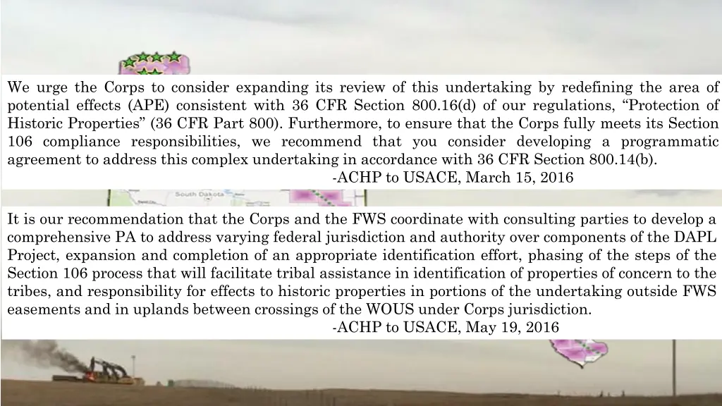 we urge the corps to consider expanding
