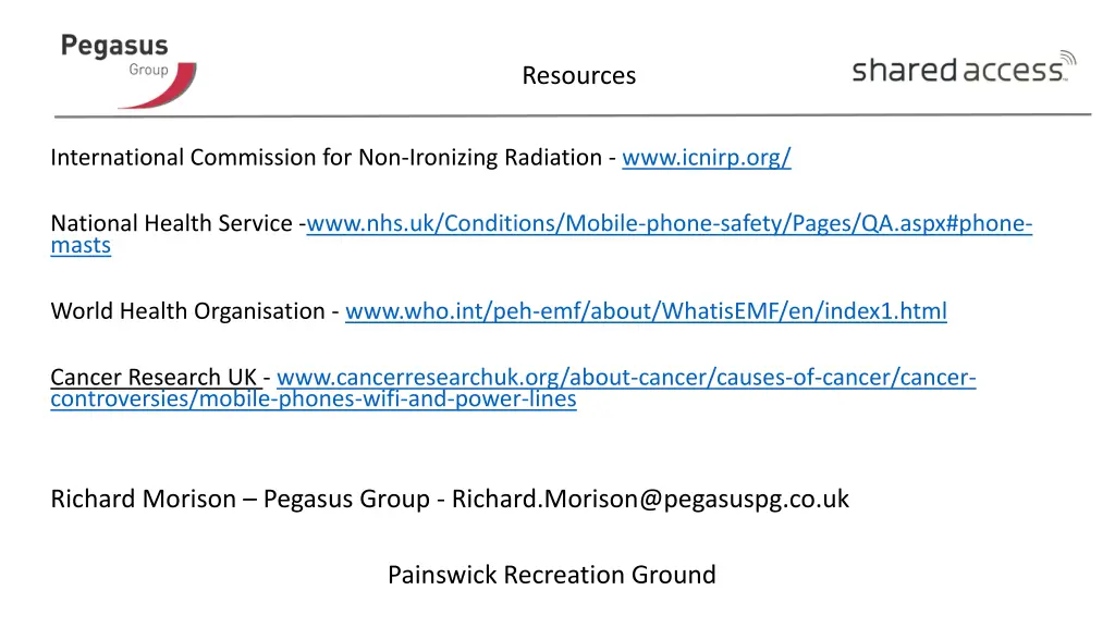 resources