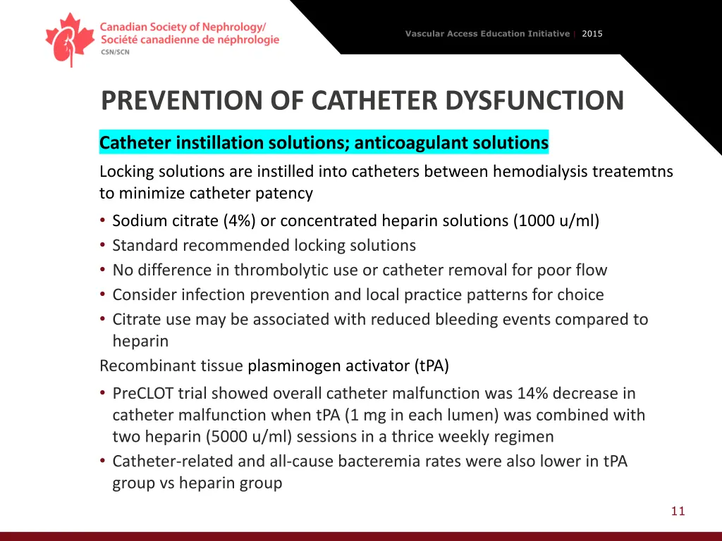 vascular access education initiative 2015 10