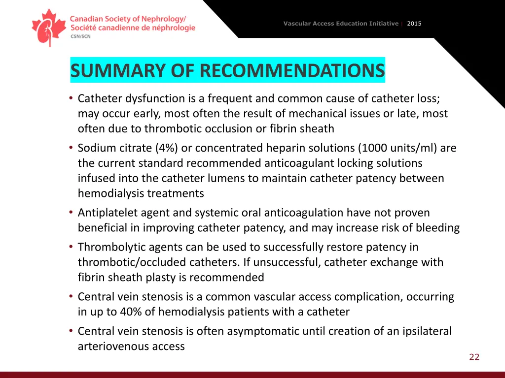 vascular access education initiative 2015 21