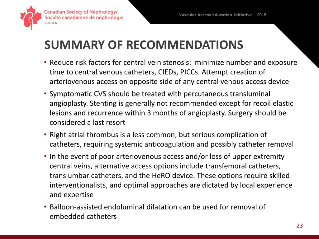 vascular access education initiative 2015 22