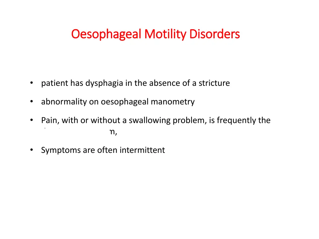 oesophageal oesophageal motility