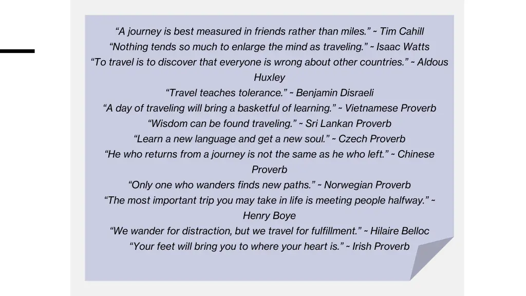 a journey is best measured in friends rather than