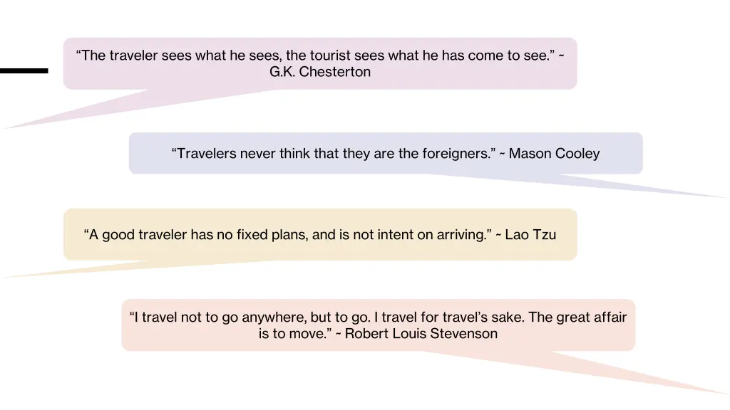 the traveler sees what he sees the tourist sees