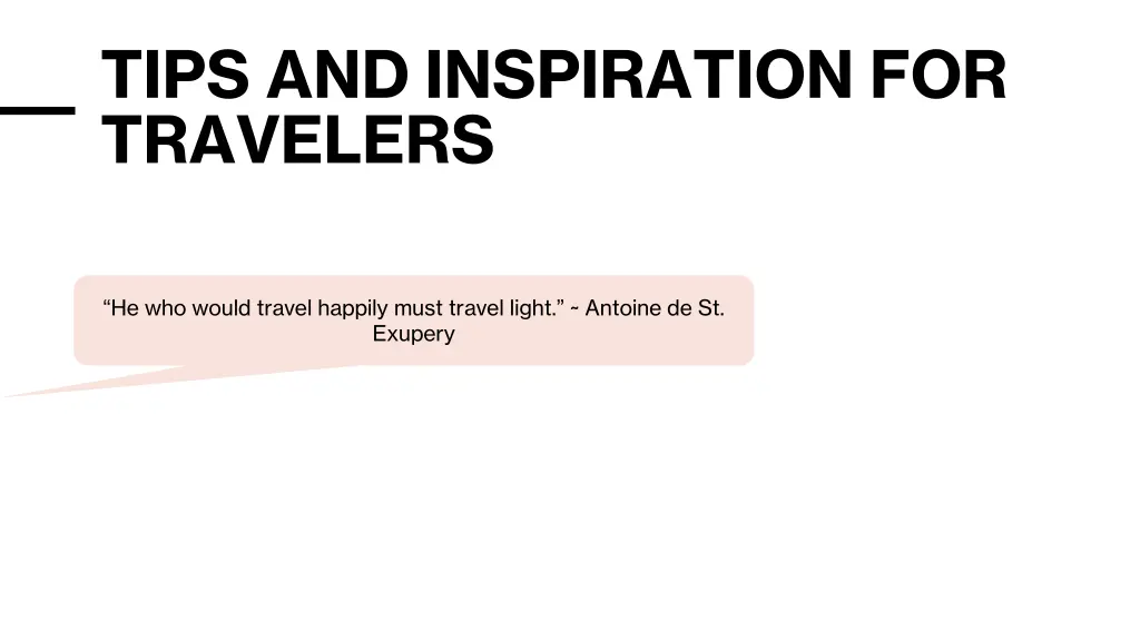 tips and inspiration for travelers