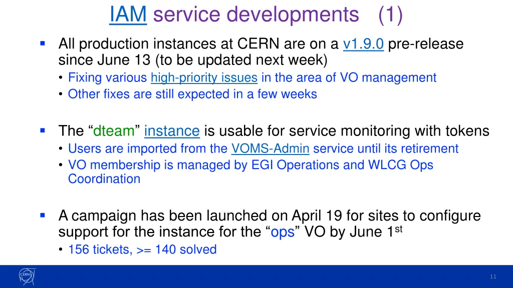 iam service developments 1