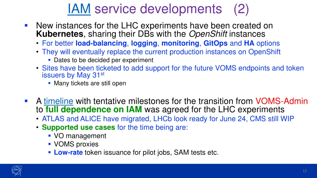 iam service developments 2