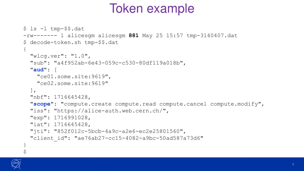 token example