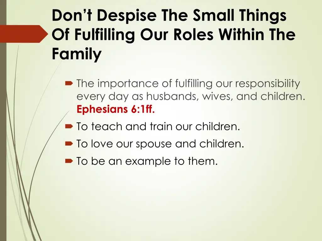 don t despise the small things of fulfilling