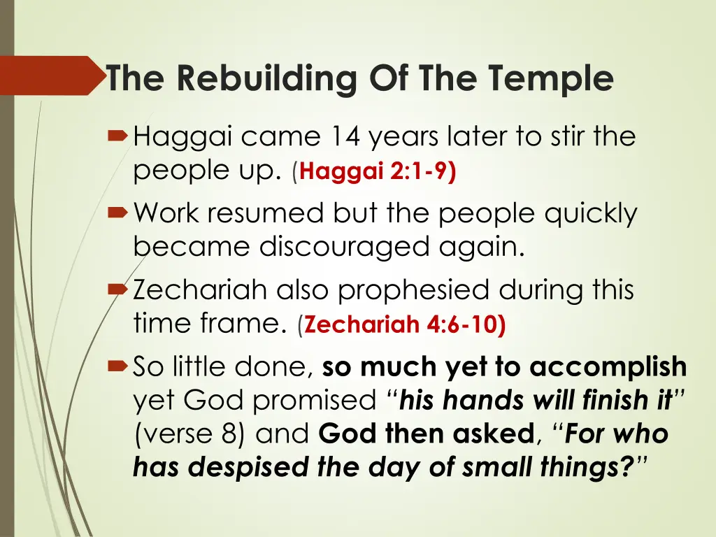 the rebuilding of the temple 1