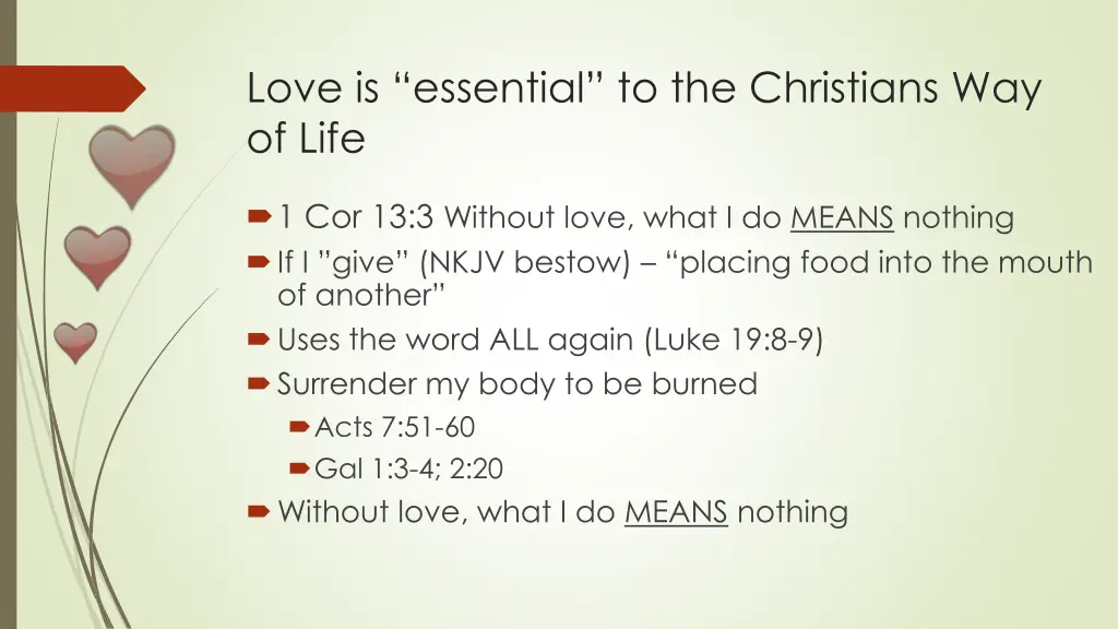 love is essential to the christians way of life 2