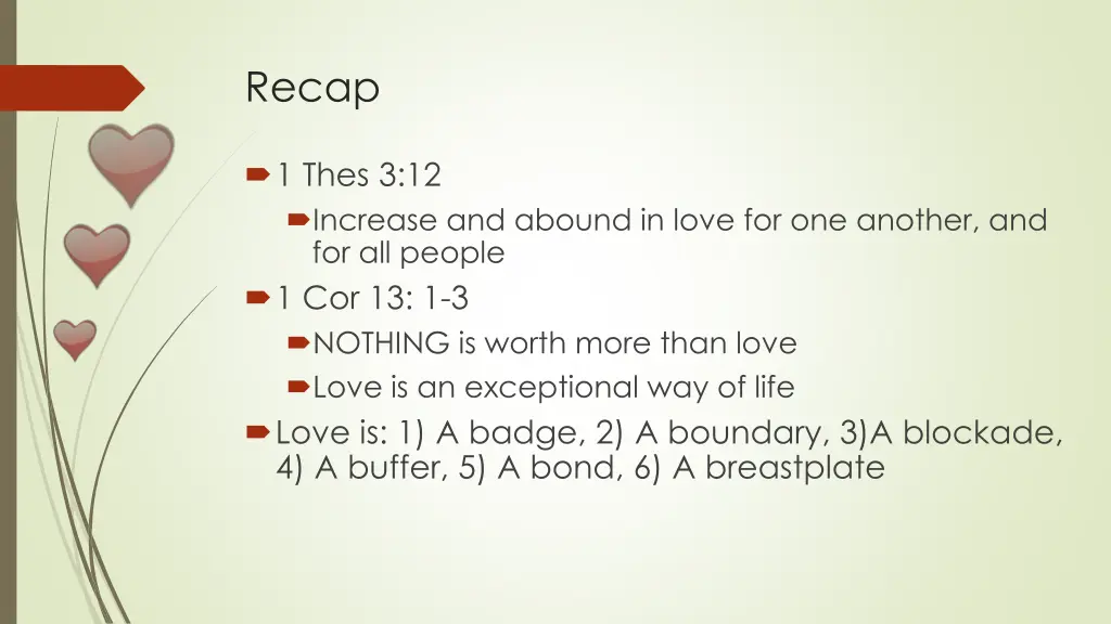 recap
