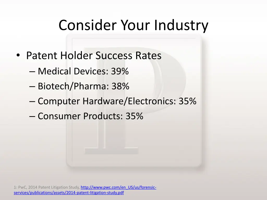consider your industry 1