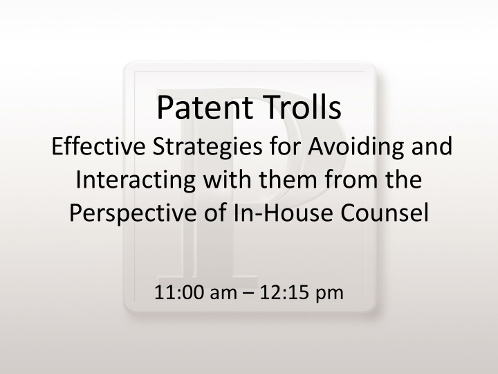 patent trolls