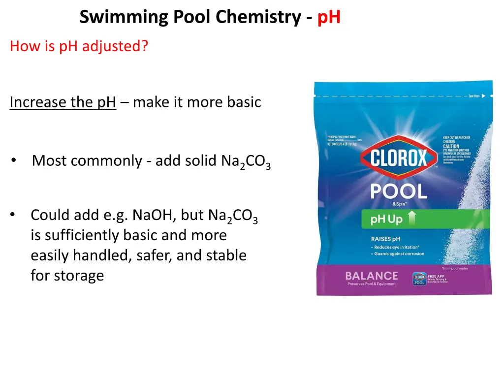 swimming pool chemistry ph