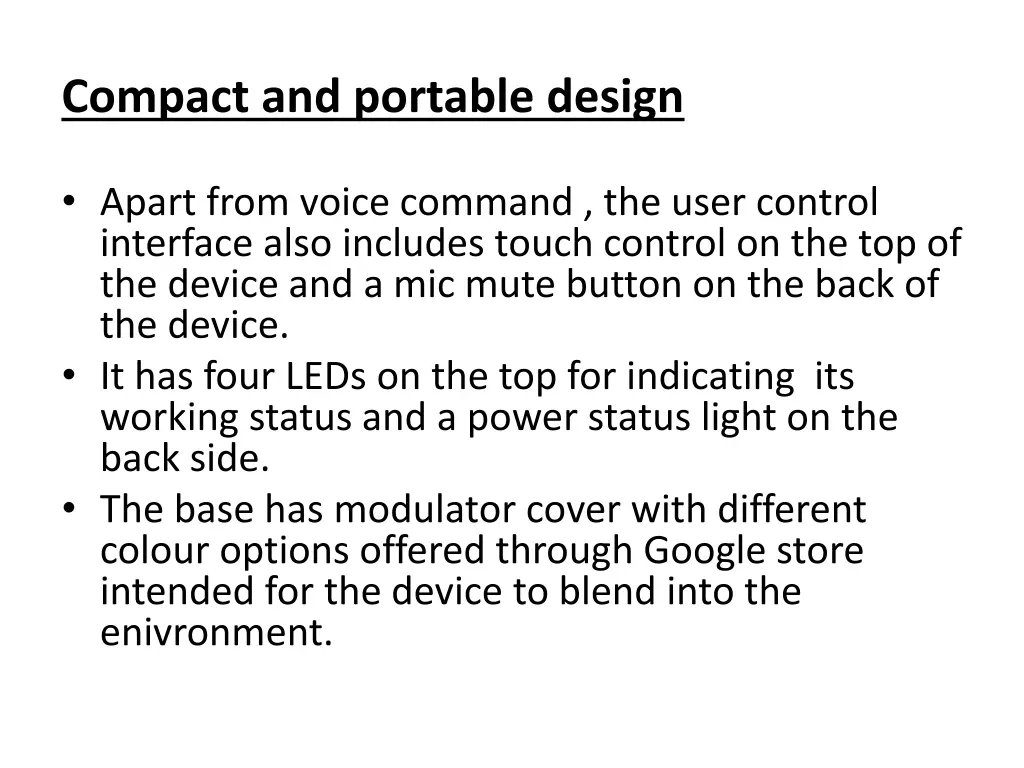 compact and portable design
