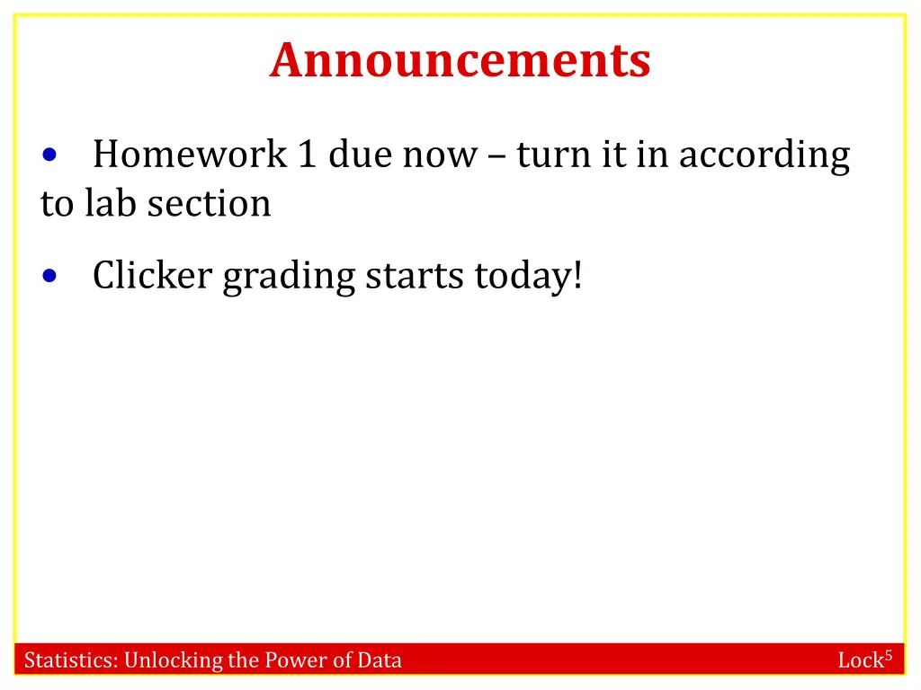 announcements