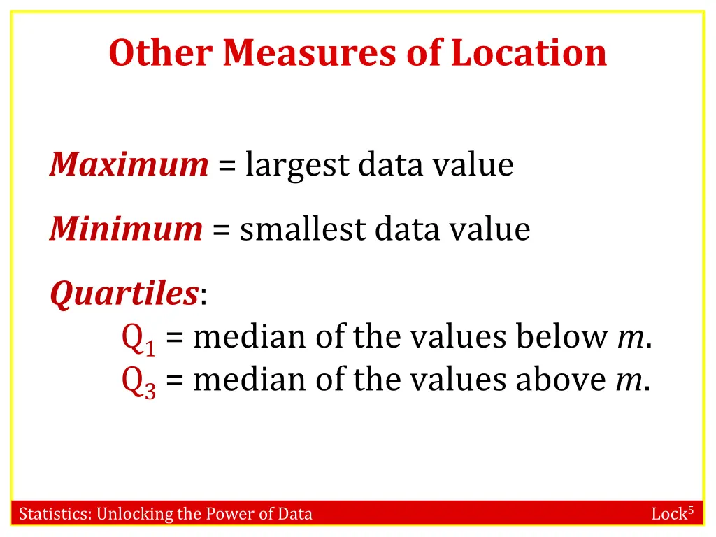 other measures of location