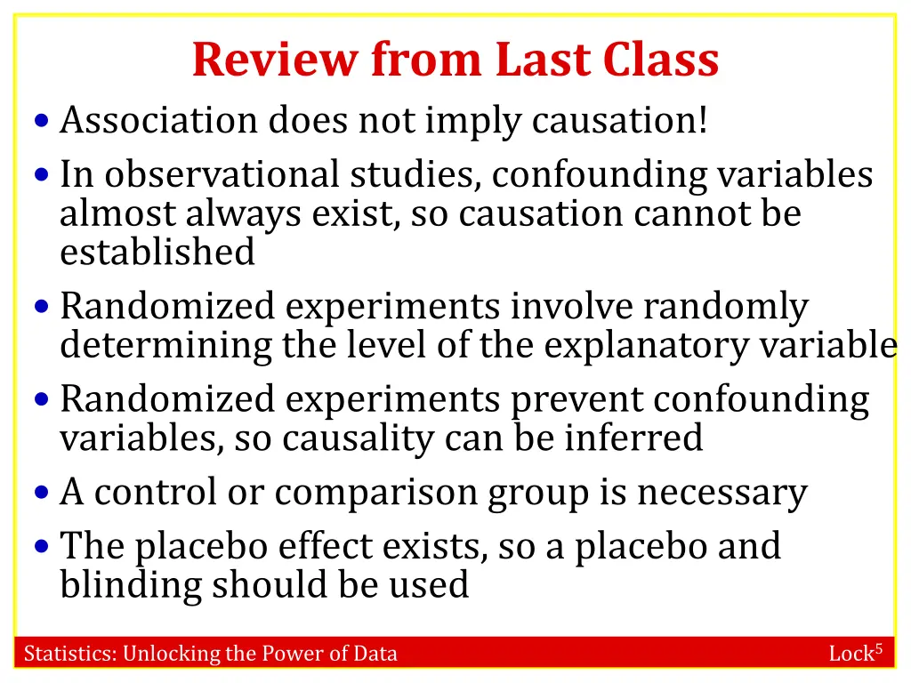 review from last class association does not imply