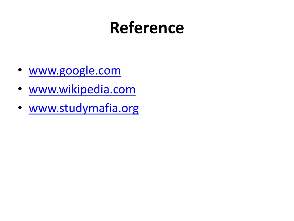 reference