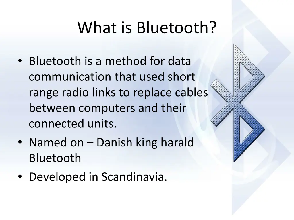 what is bluetooth