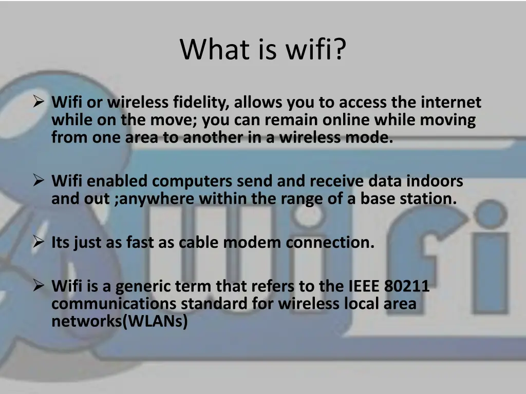 what is wifi