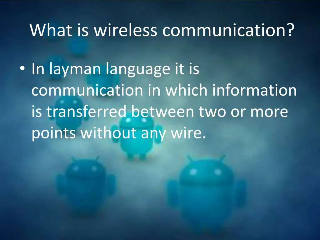 what is wireless communication