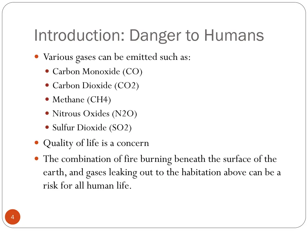 introduction danger to humans