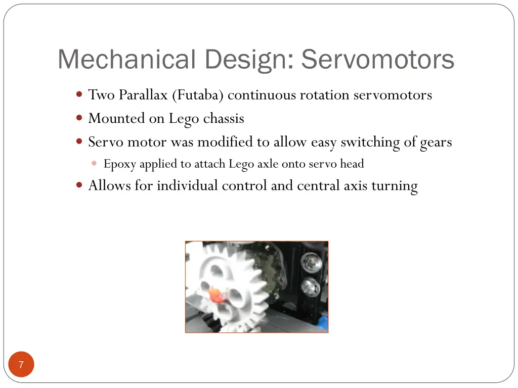mechanical design servomotors