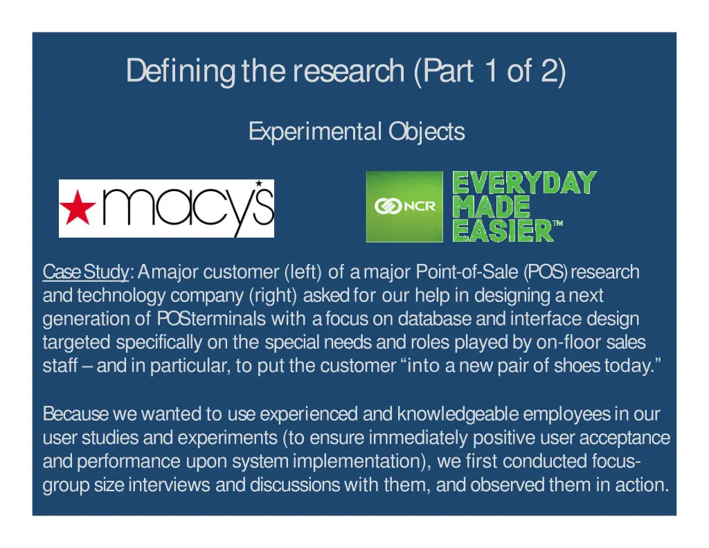 definingtheresearch part 1of 2