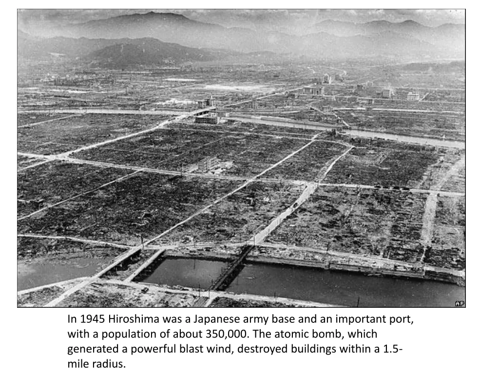 in 1945 hiroshima was a japanese army base
