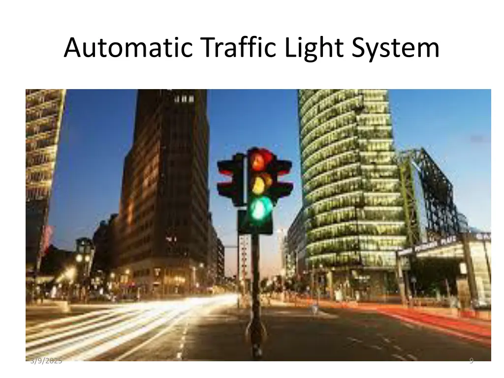 automatic traffic light system