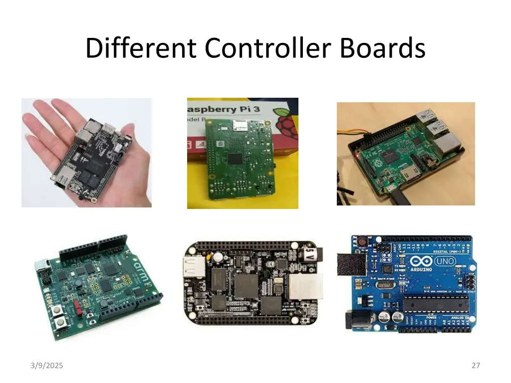 different controller boards