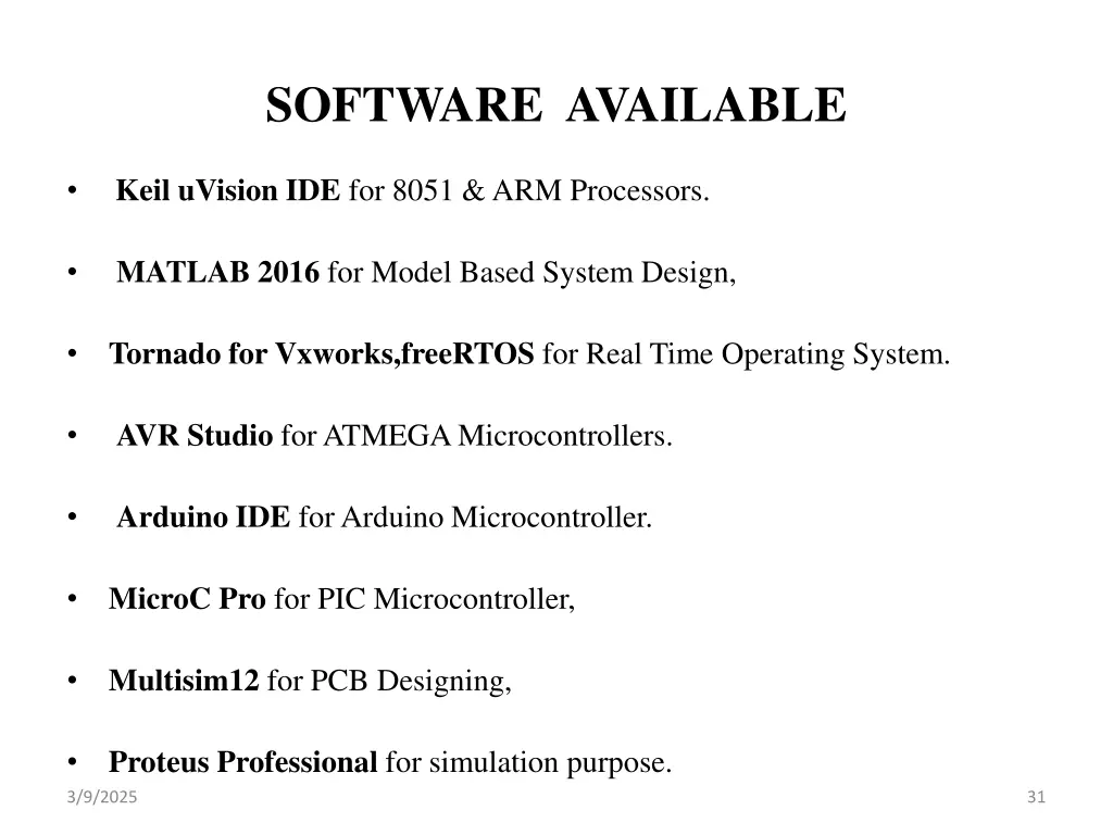 software available