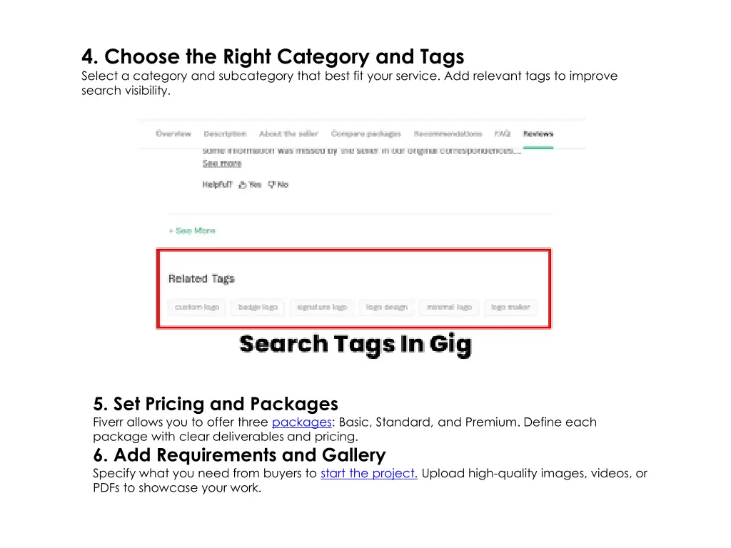 4 choose the right category and tags select