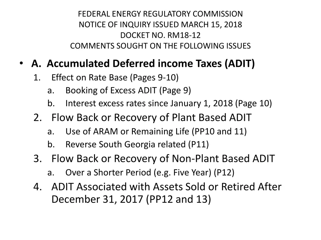 federal energy regulatory commission notice