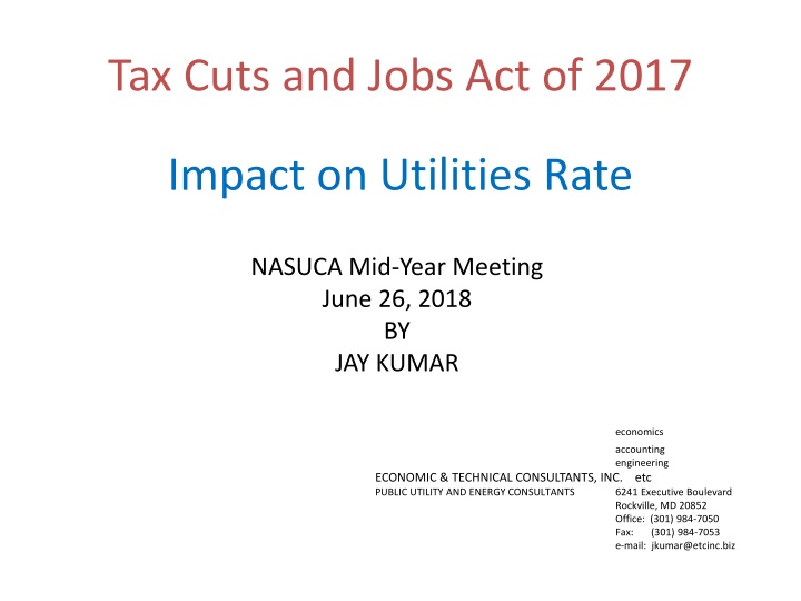 tax cuts and jobs act of 2017