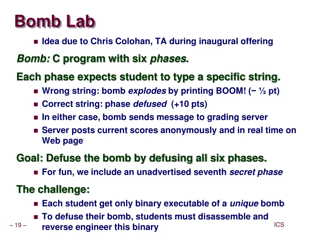 bomb lab