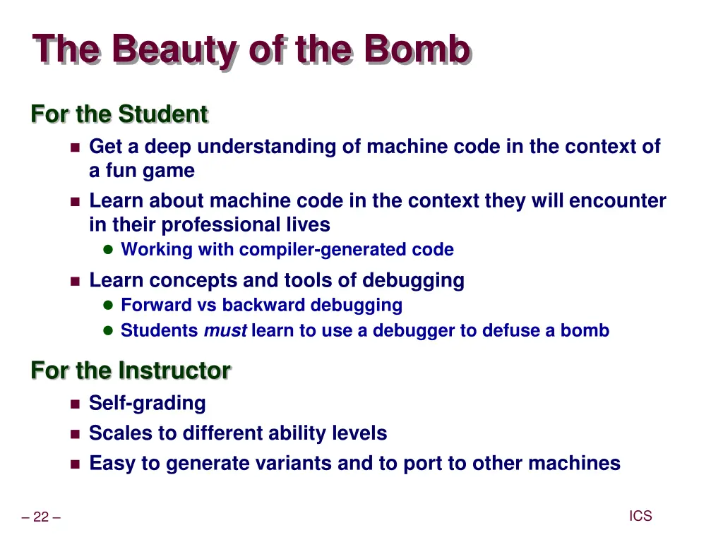 the beauty of the bomb