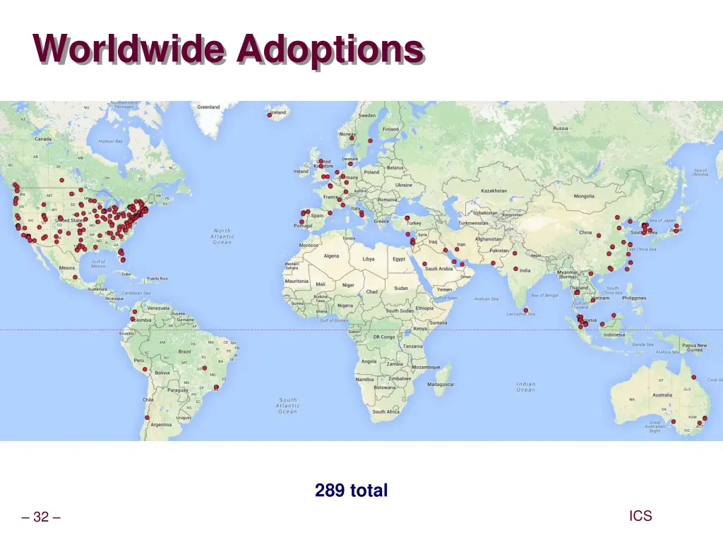 worldwide adoptions