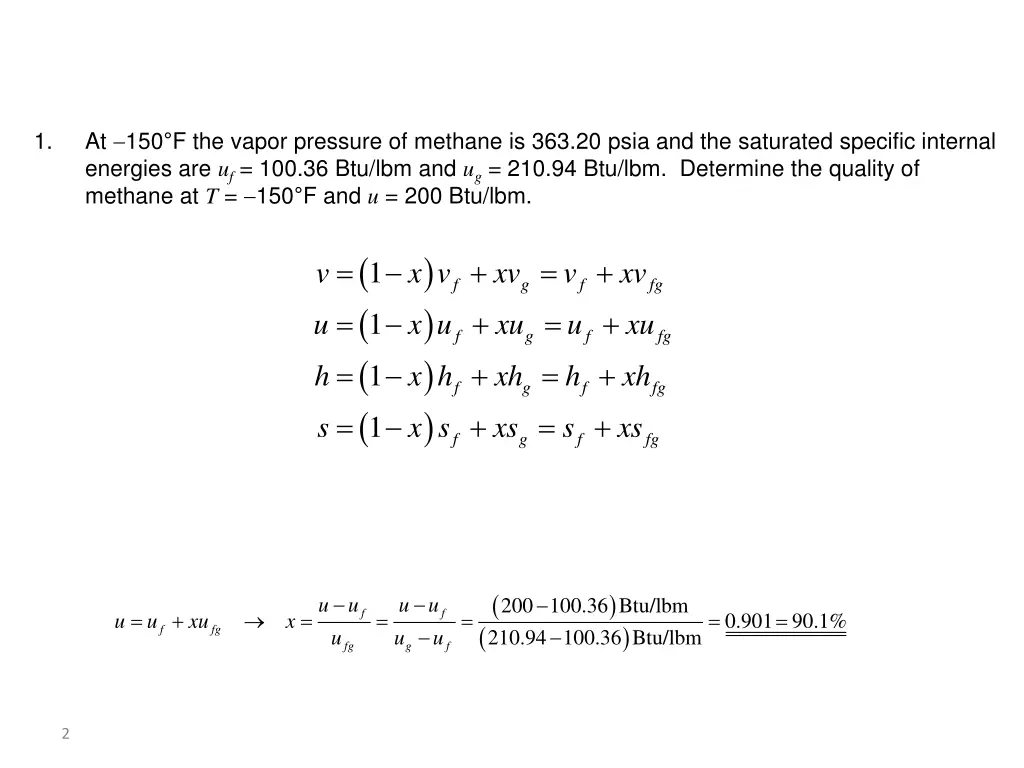 at 150 f the vapor pressure of methane