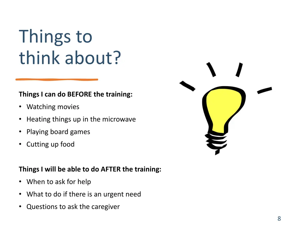 things to think about