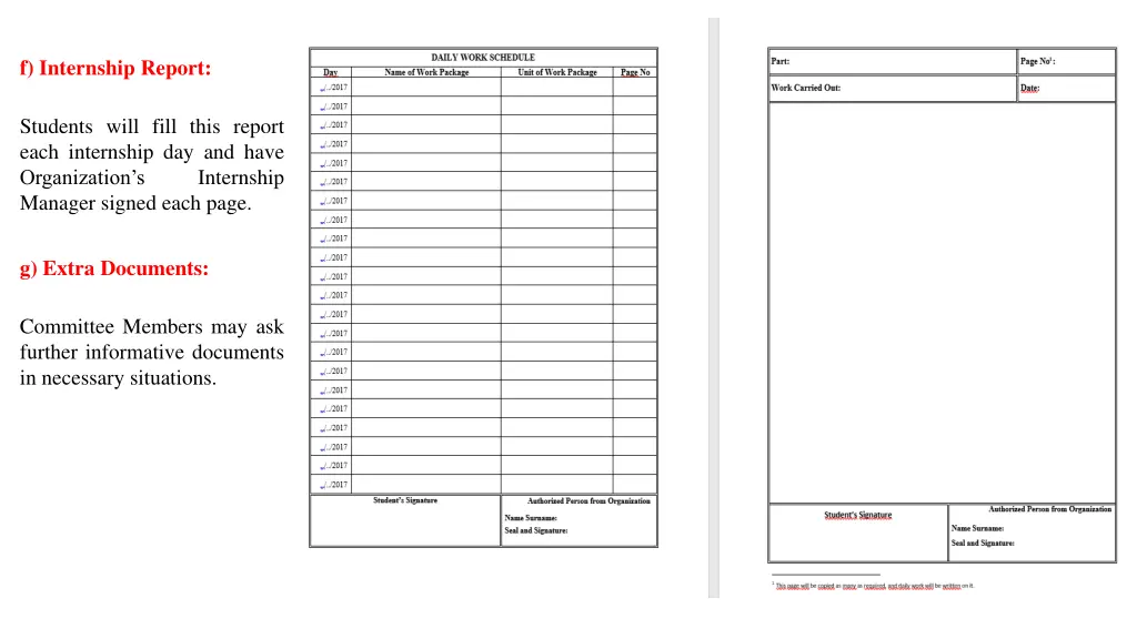 f internship report